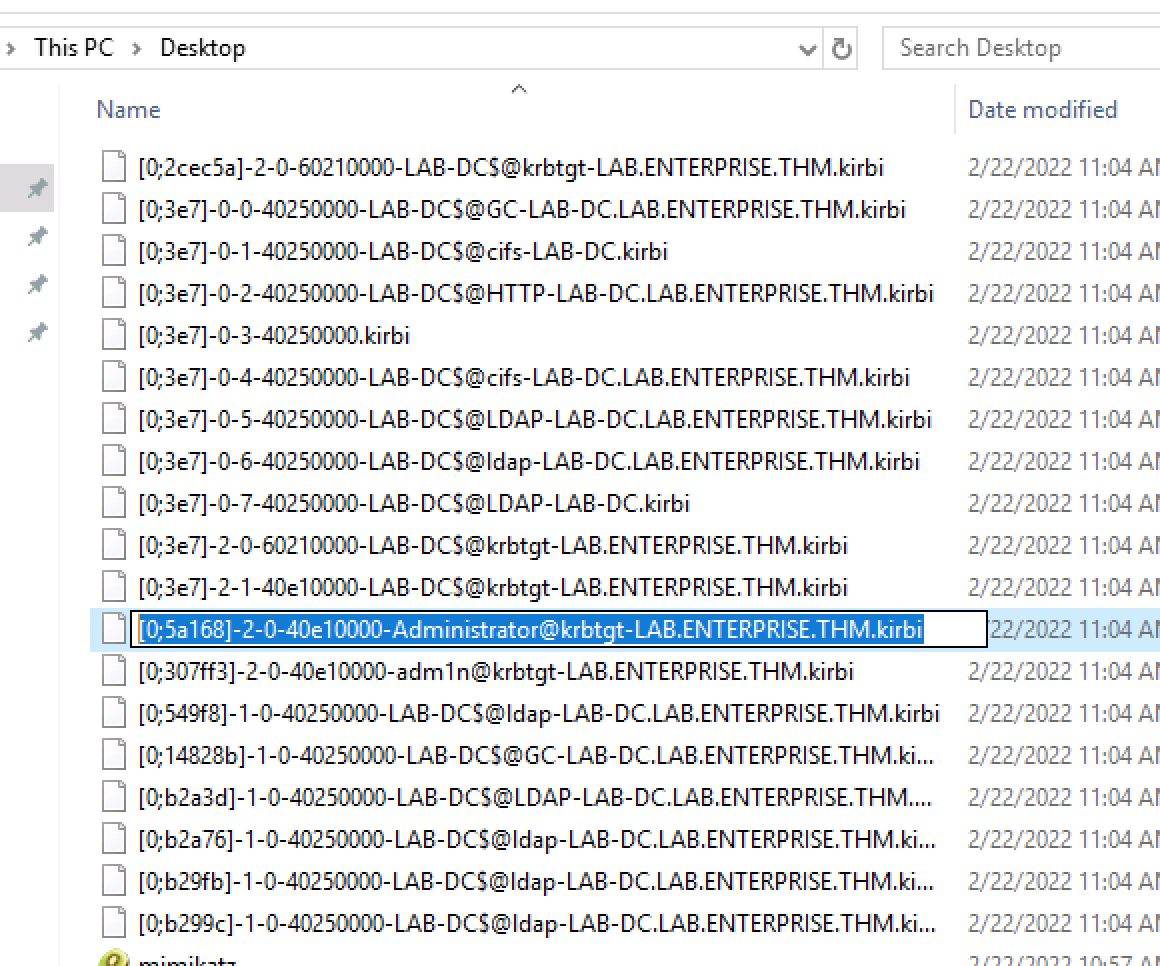 Kerberos Ticket Manipulation