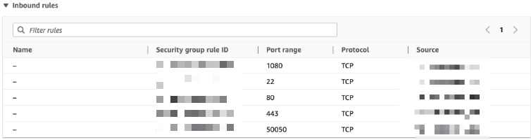 Security Group Configuration